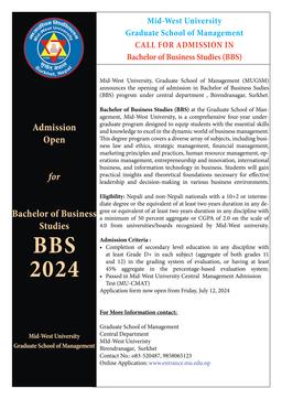 Admission Open BBS (2024)